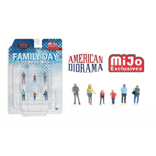 Mô hình American Diorama 1:64 AD-2410MJ 1:64 Limited Edition Die Cast Figure Set - Family Day - AD-2410MJ