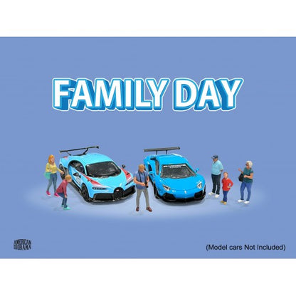 Mô hình American Diorama 1:64 AD-2410MJ 1:64 Limited Edition Die Cast Figure Set - Family Day - AD-2410MJ