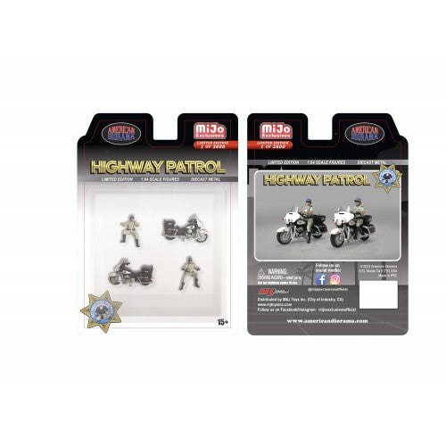 Mô hình American Diorama 1:64 AD-64529MJ 1:64 Limited Edition Die Cast Figure Set - Highway Patrol - AD-64529MJ