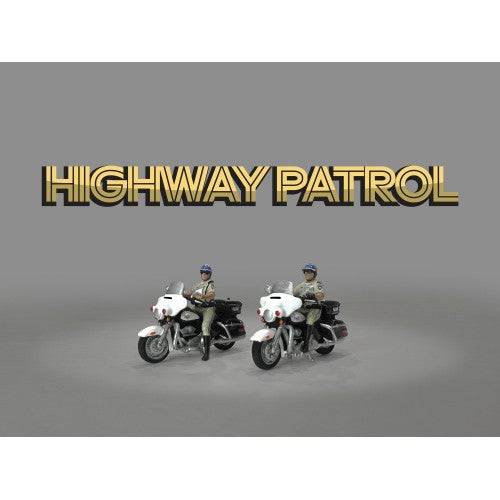Mô hình American Diorama 1:64 AD-64529MJ 1:64 Limited Edition Die Cast Figure Set - Highway Patrol - AD-64529MJ