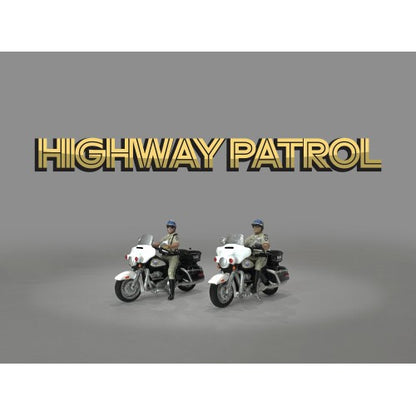 Mô hình American Diorama 1:64 AD-64529MJ 1:64 Limited Edition Die Cast Figure Set - Highway Patrol - AD-64529MJ