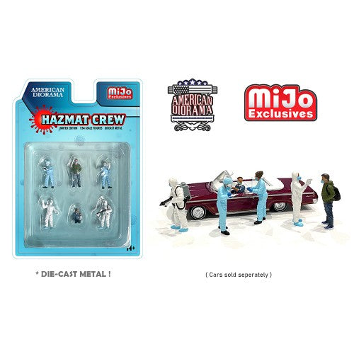 Mô hình American Diorama 1:64 AD-76466MJ 1:64 Limited Edition Die Cast Figure Set - Hazmat Crew - AD-76466MJ