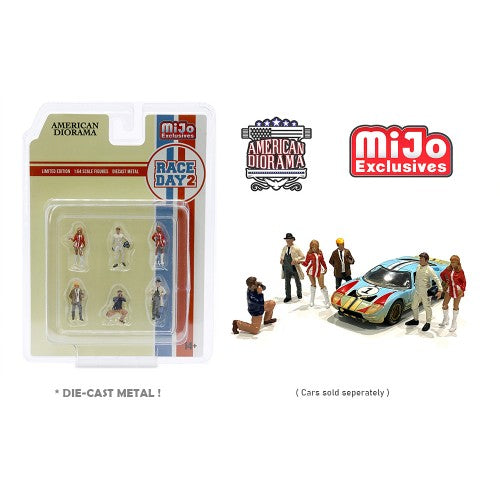 Mô hình American Diorama 1:64 AD-76472MJ 1:64 Limited Edition Die Cast Figure Set - Race Day 2 - AD-76472MJ