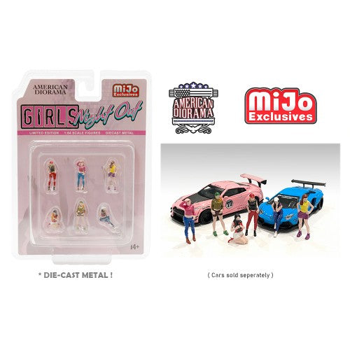 Mô hình American Diorama 1:64 AD-76477MJ 1:64 Limited Edition Die Cast Figure Set - Girls Night Out - AD-76477MJ