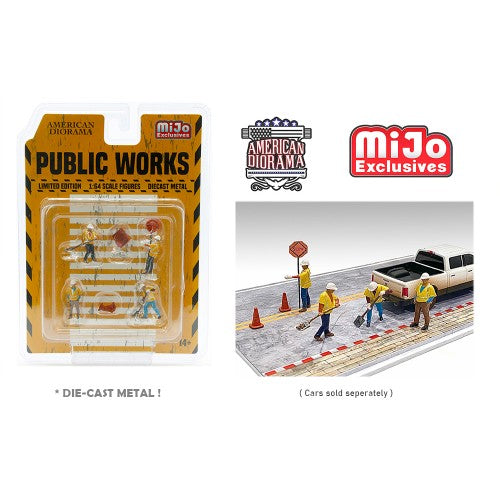 Mô hình American Diorama 1:64 AD-76478MJ 1:64 Limited Edition Die Cast Figure Set - Public Works - AD-76478MJ