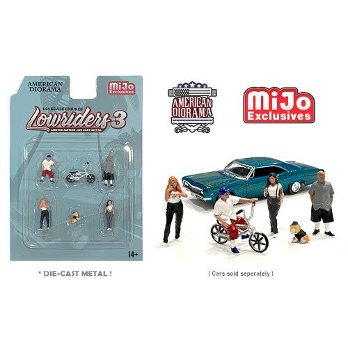 Mô hình American Diorama 1:64 AD-76480MJ 1:64 Limited Edition Die Cast Figure Set - Lowriders 3 - AD-76480MJ