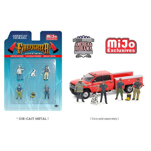 Mô hình American Diorama 1:64 AD-76482MJ 1:64 Limited Edition Die Cast Figure Set - Firefighters 2 - AD-76482MJ