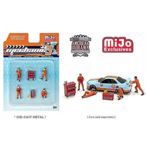 Mô hình American Diorama 1:64 AD-76483MJ 1:64 Limited Edition Die Cast Figure Set - Mechanic 3 - AD-76483MJ