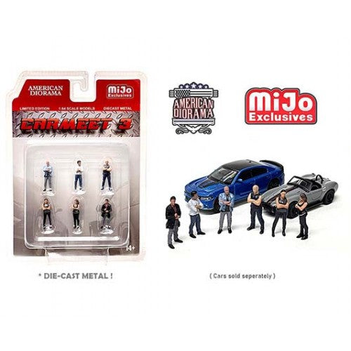Mô hình American Diorama 1:64 AD-76488MJ 1:64 Limited Edition Die Cast Figure Set - Car Meet 3 - AD-76488MJ