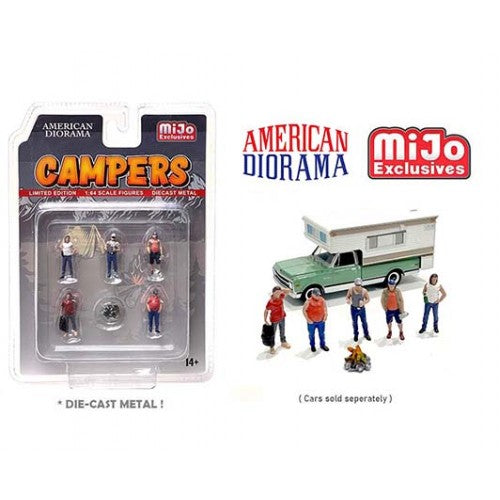 Mô hình American Diorama 1:64 AD-76489MJ 1:64 Limited Edition Die Cast Figure Set - Campers - AD-76489MJ