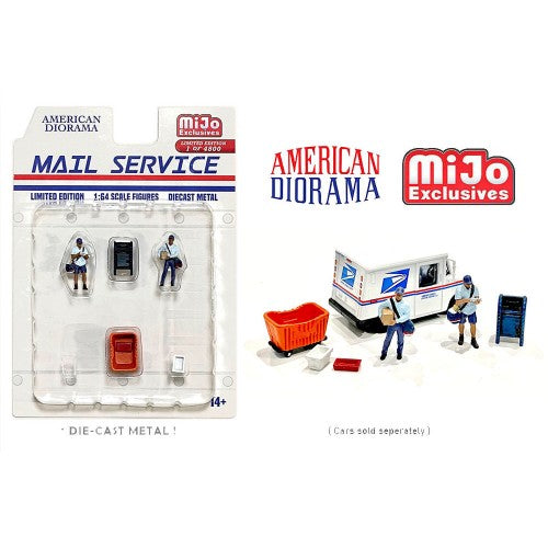 Mô hình American Diorama 1:64 AD-76491MJ 1:64 Limited Edition Die Cast Figure Set - Mail Service - AD-76491MJ