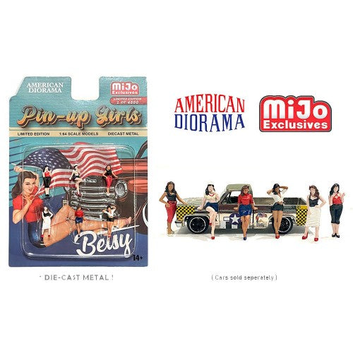 Mô hình American Diorama 1:64 AD-76494MJ 1:64 Limited Edition Die Cast Figure Set - Pin-Up Girls - AD-76494MJ