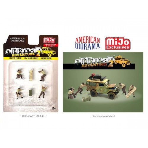 Mô hình American Diorama 1:64 AD-76496MJ 1:64 Limited Edition Die Cast Figure Set - Off Road Adventure 2 - AD-76496MJ