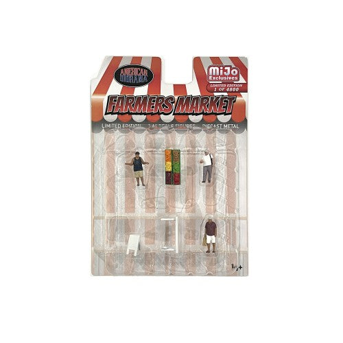 Mô hình American Diorama 1:64 AD-76501MJ 1:64 Limited Edition Die Cast Figure Set - Farmer's Market - AD-76501MJ