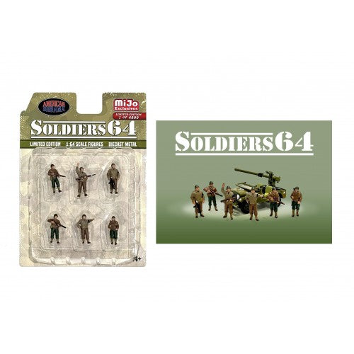 Mô hình American Diorama 1:64 AD-76502MJ 1:64 Limited Edition Die Cast Figure Set - Soldiers64 - AD-76502MJ