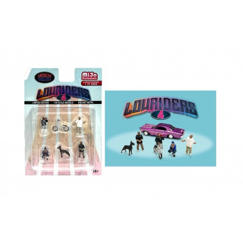 Mô hình American Diorama 1:64 AD-76506MJ 1:64 Limited Edition Die Cast Figure Set - Lowriders 4 - AD-76506MJ