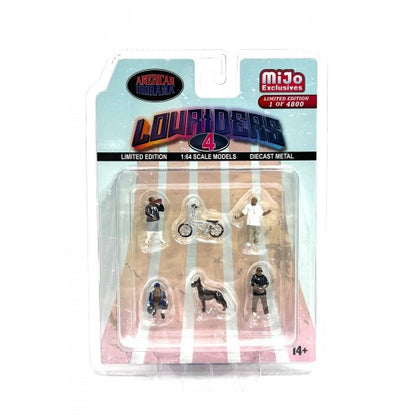 Mô hình American Diorama 1:64 AD-76506MJ 1:64 Limited Edition Die Cast Figure Set - Lowriders 4 - AD-76506MJ