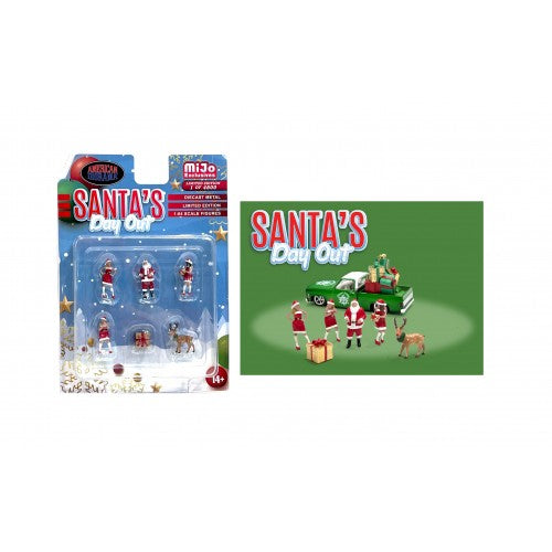 Mô hình American Diorama 1:64 AD-76508MJ 1:64 Limited Edition Die Cast Figure Set - Santa's Day Out - AD-76508MJ