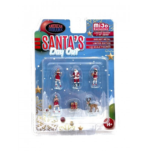 Mô hình American Diorama 1:64 AD-76508MJ 1:64 Limited Edition Die Cast Figure Set - Santa's Day Out - AD-76508MJ
