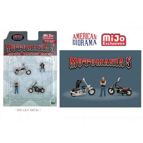 Mô hình American Diorama 1:64 AD-76512MJ 1:64 Limited Edition Die Cast Figure Set - Motomania 5 - AD-76512MJ