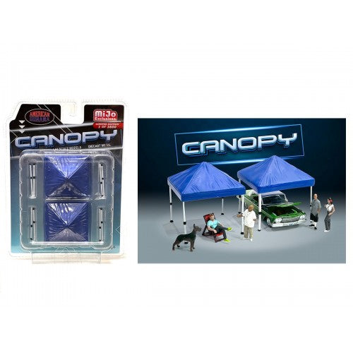 Mô hình American Diorama 1:64 AD-76517MJ 1:64 Limited Edition Die Cast Accessory Set - Canopy (Blue) - AD-76517MJ