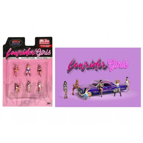Mô hình American Diorama 1:64 AD-76521MJ 1:64 Limited Edition Die Cast Figure Set - Lowrider Girls - AD-76521MJ