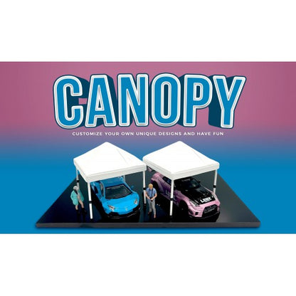 Mô hình American Diorama 1:64 AD-76523MJ 1:64 Limited Edition Die Cast Accessory Set - Canopy (White) - AD-76523MJ