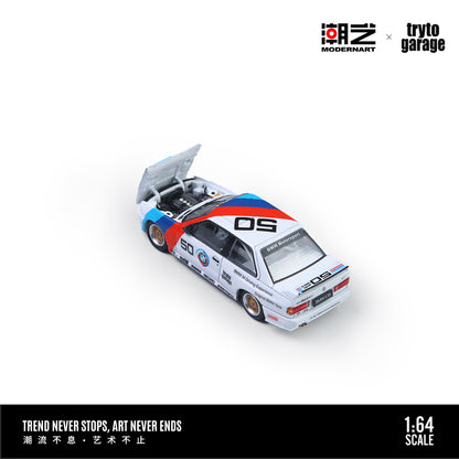 [PRE-ORDER] Sắp ra mắt tháng 01/2026 Mô hình Xe TaoYi MD & trytogarage Hợp tác 1:64 BMW E30 M3 DTM