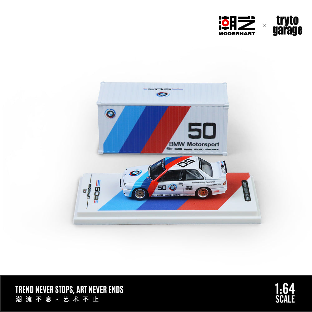 [PRE-ORDER] Sắp ra mắt tháng 01/2026 Mô hình Xe TaoYi MD & trytogarage Hợp tác 1:64 BMW E30 M3 DTM
