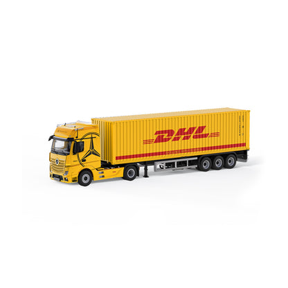 Mô hình xe TimeMicro & Perka 1:64 Mercedes- Benz Actros Container Xe tải hợp kim