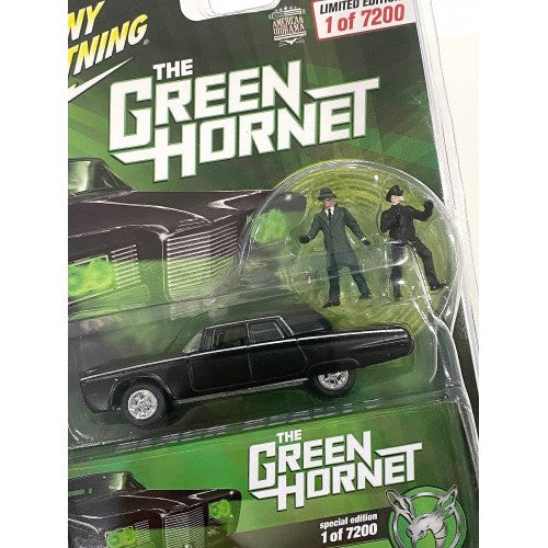 Mô hình American Diorama 1:64 JOHNNY LIGHTNING 1:64 THE BLACK BEAUTY GREEN HORNET with KATO FIGURES - JLCP7374