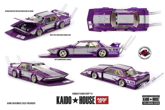 Sắp ra mắt Tháng 05/2026 mô hình xe Mini GT Kaido House 1:64 KAIDO STAR V1 KHMG247