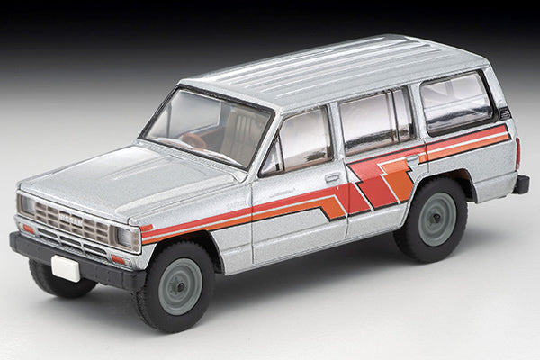 Mô hình xe Tomyca Limited Vintage TLV 1:64 Nissan Safari Extra Van DX (Silver/Stripes) | LV-N109d