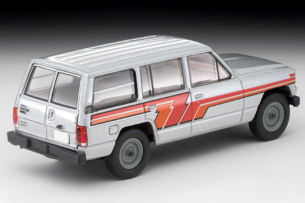 Mô hình xe Tomyca Limited Vintage TLV 1:64 Nissan Safari Extra Van DX (Silver/Stripes) | LV-N109d