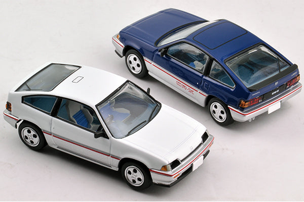 Mô hình xe Tomyca Limited Vintage TLV 1:64 Honda Ballade Sports CR-X 1.5i (white/silver) | LV-N124d