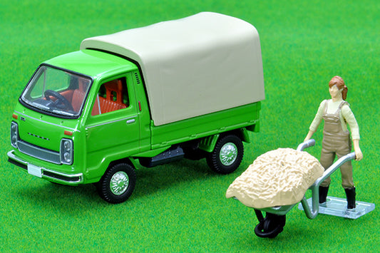 Mô hình xe Tomyca Limited Vintage TLV 1:64 Honda TN-V Super Deluxe (green) with figure | LV-N15c