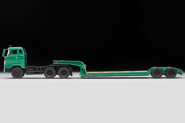Mô hình xe Tomyca Limited Vintage TLV 1:64 Hino HH341 Heavy Equipment Transport Trailer (Green) | LV-N173b