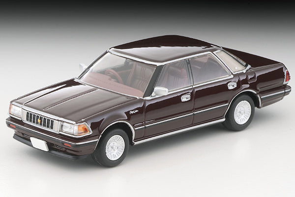 Mô hình xe Tomyca Limited Vintage TLV 1:64 Toyota Crown Hardtop Supercharged Royal Saloon (Wine) 1985 model | LV-N175c