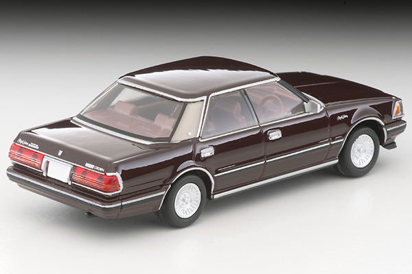 Mô hình xe Tomyca Limited Vintage TLV 1:64 Toyota Crown Hardtop Supercharged Royal Saloon (Wine) 1985 model | LV-N175c