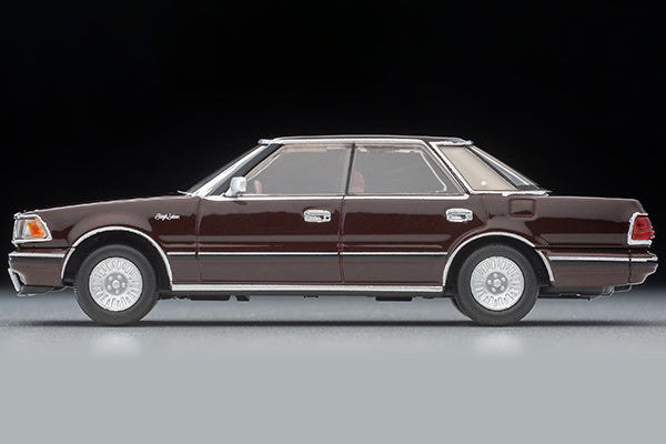 Mô hình xe Tomyca Limited Vintage TLV 1:64 Toyota Crown Hardtop Supercharged Royal Saloon (Wine) 1985 model | LV-N175c