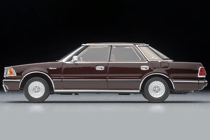 Mô hình xe Tomyca Limited Vintage TLV 1:64 Toyota Crown Hardtop Supercharged Royal Saloon (Wine) 1985 model | LV-N175c