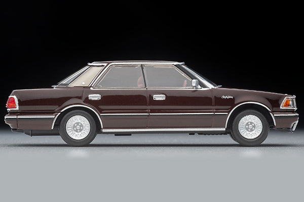 Mô hình xe Tomyca Limited Vintage TLV 1:64 Toyota Crown Hardtop Supercharged Royal Saloon (Wine) 1985 model | LV-N175c