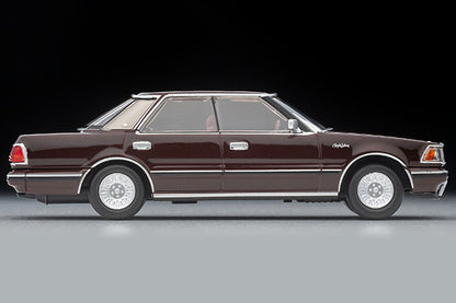 Mô hình xe Tomyca Limited Vintage TLV 1:64 Toyota Crown Hardtop Supercharged Royal Saloon (Wine) 1985 model | LV-N175c