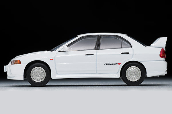 Mô hình xe Tomyca Limited Vintage TLV 1:64 Mitsubishi Lancer RS Evolution IV (white) | LV-N186c
