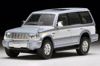 Mô hình xe Tomyca Limited Vintage TLV 1:64 Pajero Super Exceed Z (silver/white) | LV-N189a