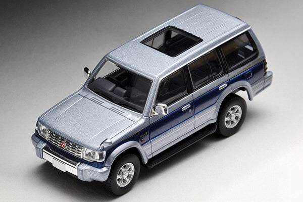 Mô hình xe Tomyca Limited Vintage TLV 1:64 Pajero Super Exceed Z (silver/blue) | LV-N189b