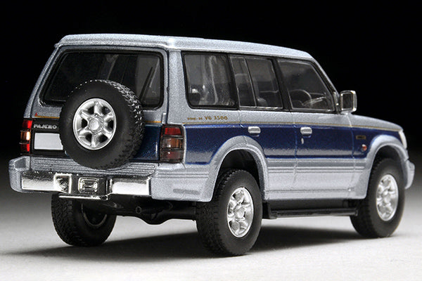 Mô hình xe Tomyca Limited Vintage TLV 1:64 Pajero Super Exceed Z (silver/blue) | LV-N189b