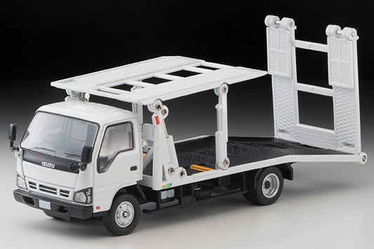 Mô hình xe Tomyca Limited Vintage TLV 1:64 Isuzu Elf Hanamidai Automobile Safety Loader Big Wide (White) | LV-N191a