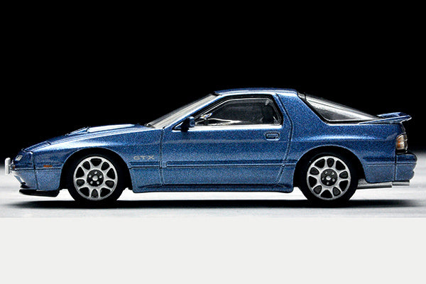 Mô hình xe Tomyca Limited Vintage TLV 1:64 Mazda Savanna RX-7 GT-X 1989 model (blue) | LV-N192b