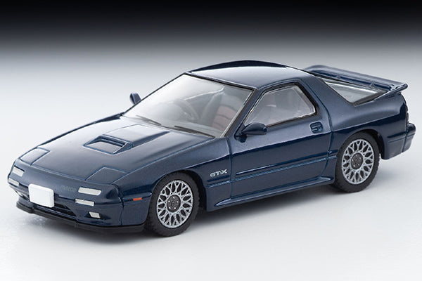 Mô hình xe Tomyca Limited Vintage TLV 1:64 Mazda Savanna RX-7 GT-X (navy) 1990 model | LV-N192g